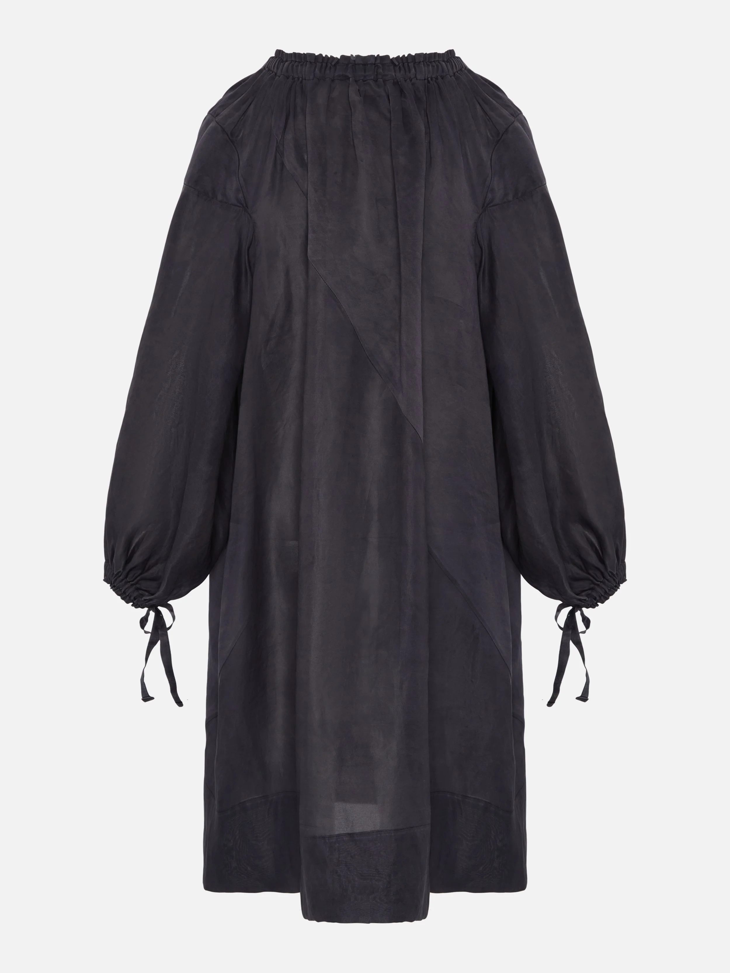 【PHOEBE ENGLISH】背面プリーツ Hooded Coat black PHOEBE ENGLISH】背面プリーツ Hooded Coat black